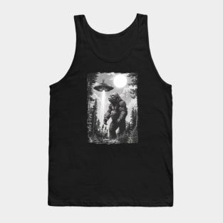 Bigfoot ufo abduction Tank Top